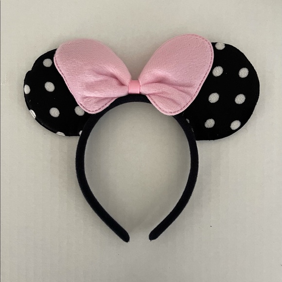 Headband, Girls Mouse Ears, Mini Mouse inspired - Picture 6 of 8